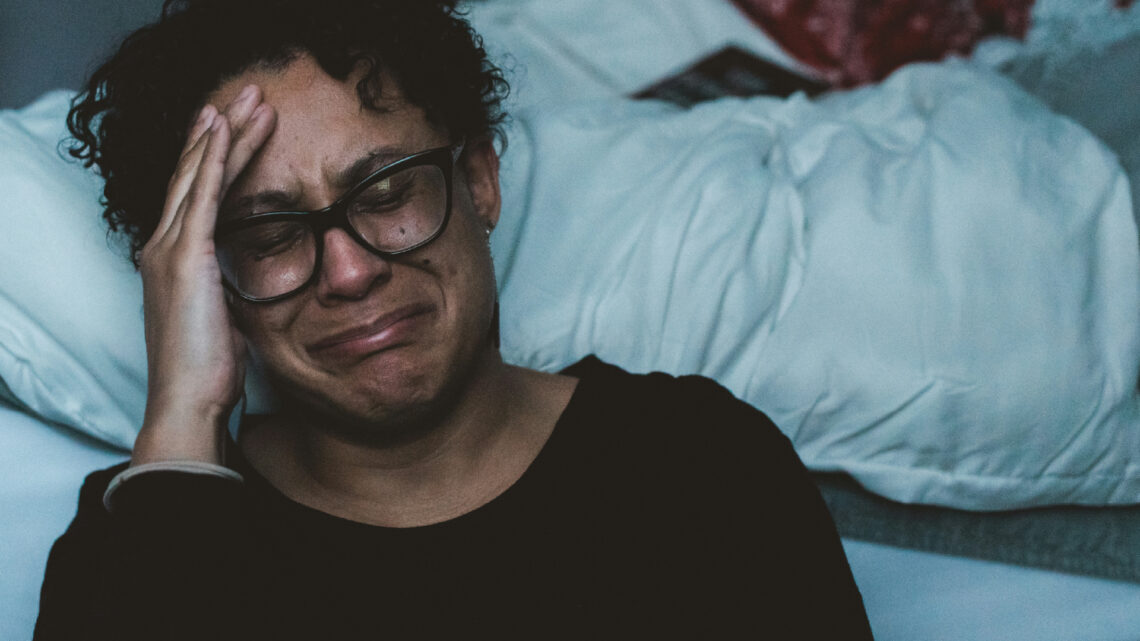 Crying alone