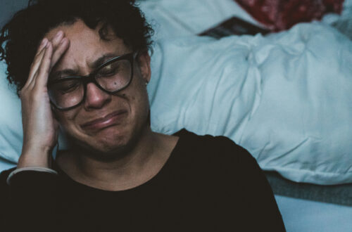 Crying alone